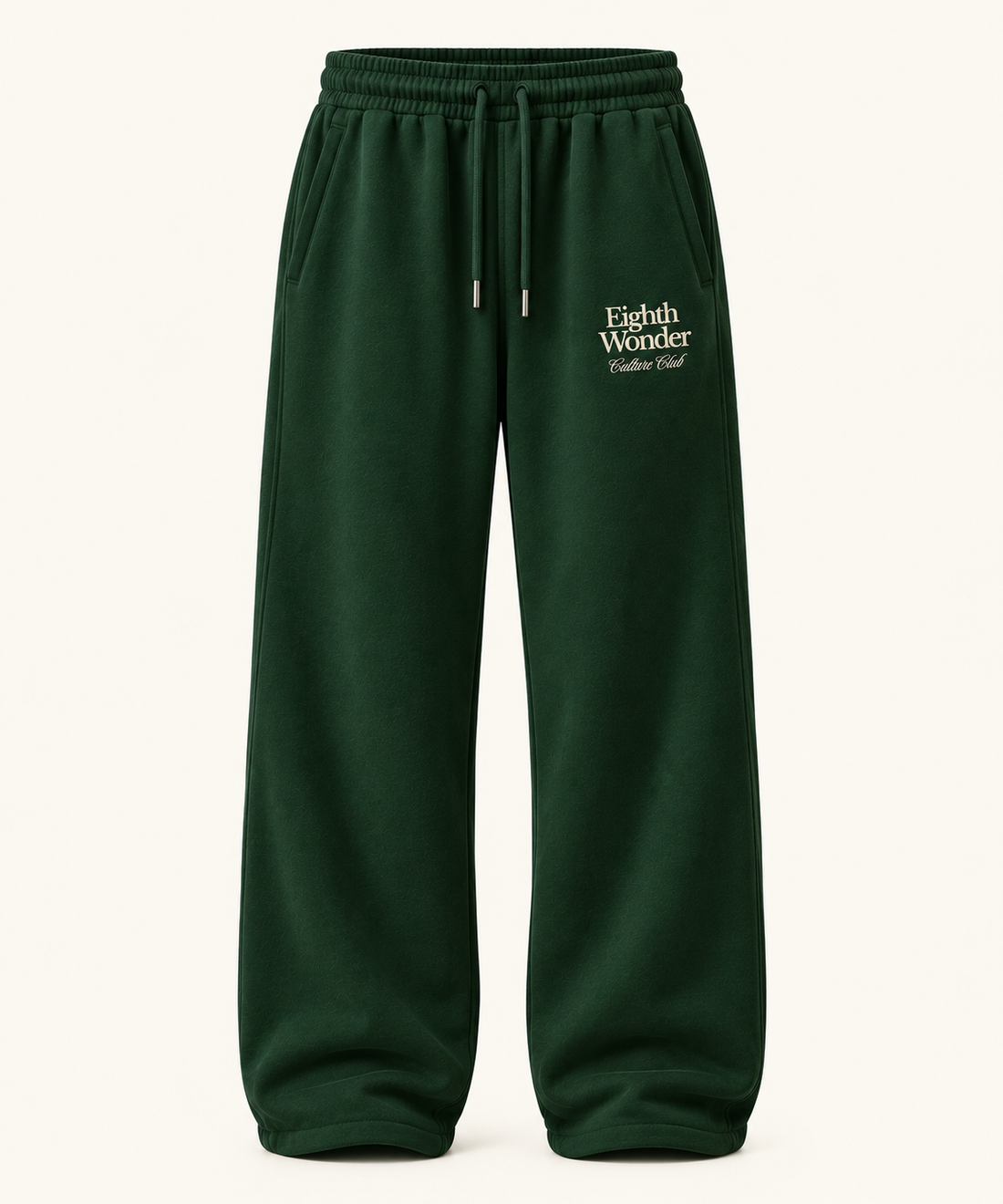 The Sweatpant in Alpine Green, front view