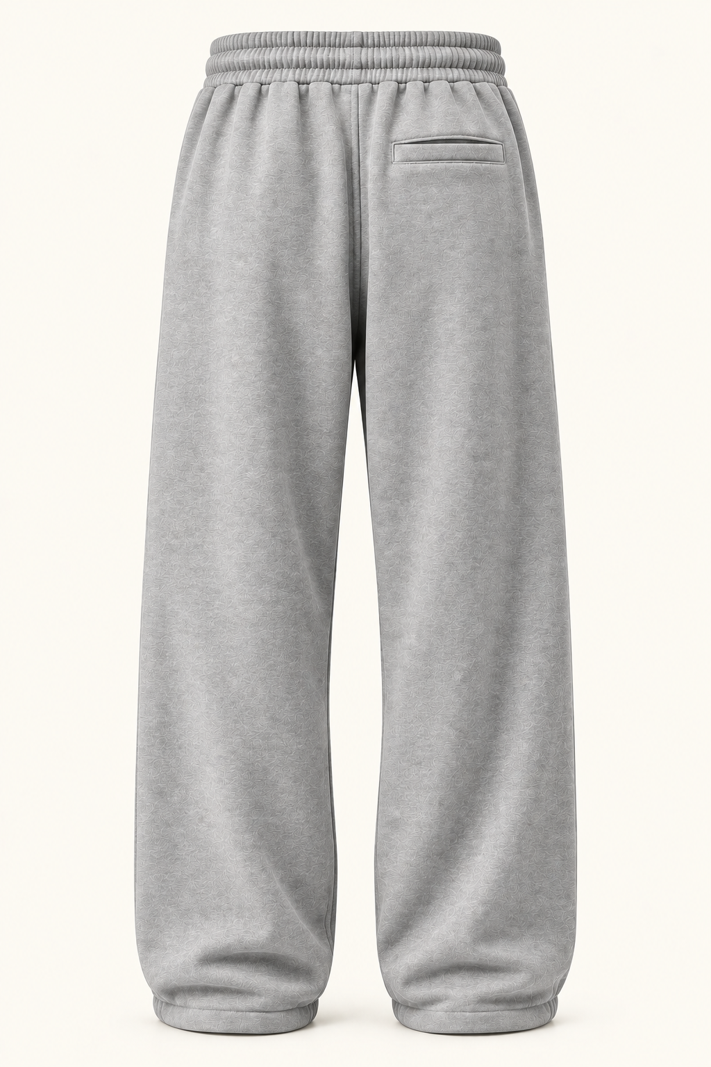 The Sweatpant in Driftwood Grey, back view