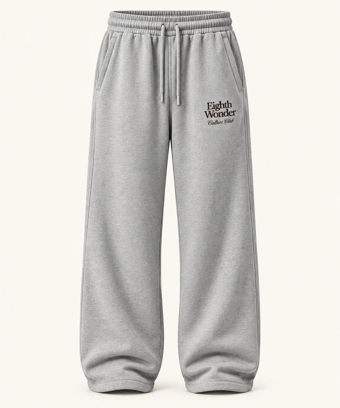 The Sweatpant in Driftwood Grey, front view