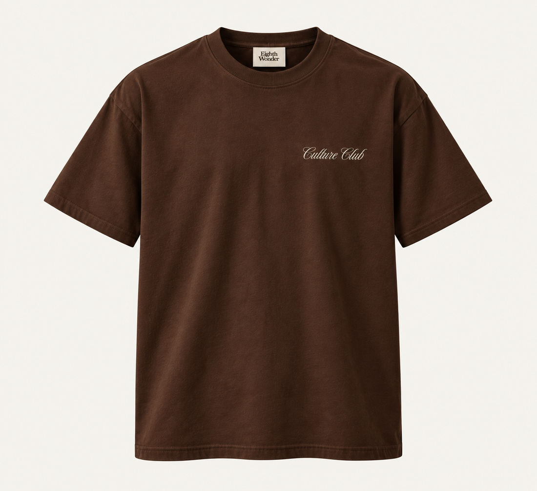 The T-Shirt in Karakoram Brown, front view